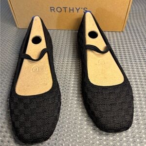Rothy's Black Textured Flats